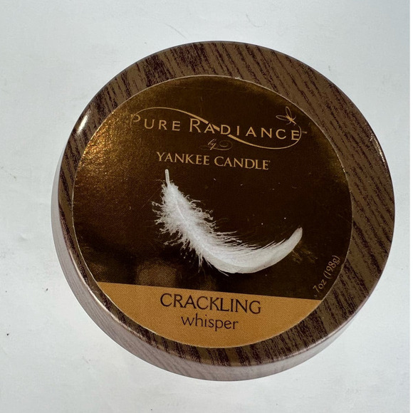 Yankee Candle Pure Radiance Scent Crackling Whisper 7 oz Candle Unused Lumiwick - Picture 1 of 5